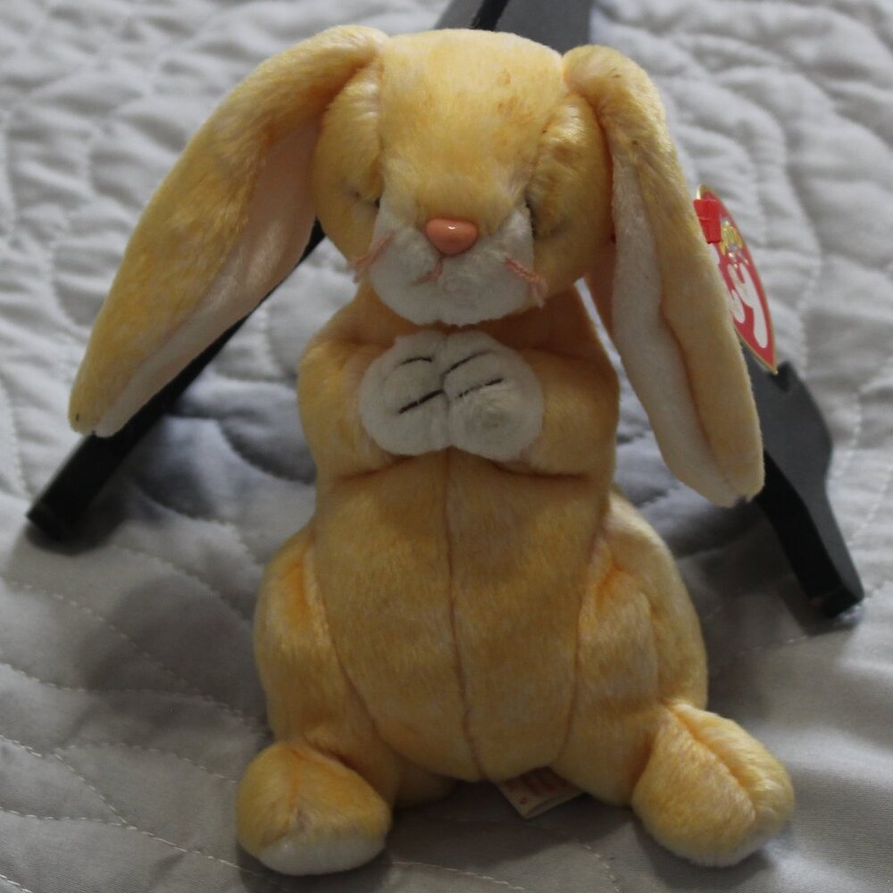 Y2K "Grace" the Praying Bunny Rabbit Ty 2000 Beanie Babies 6 inch Plush Vintage